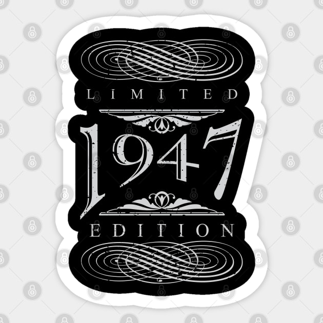 Limited Edition 1947! Sticker by variantees